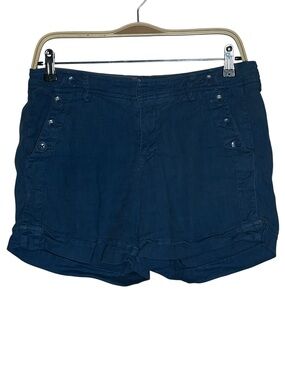 Level 99 Linen Blend Blue Size 27 Shorts